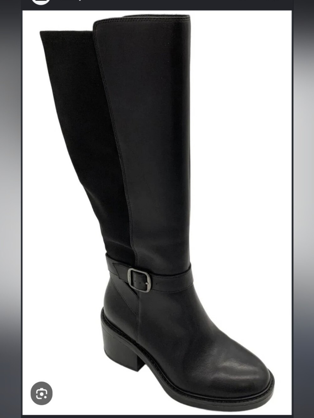 Vince Camuto Black Leather Knee-high Ridding Boots Size 8 NWOT